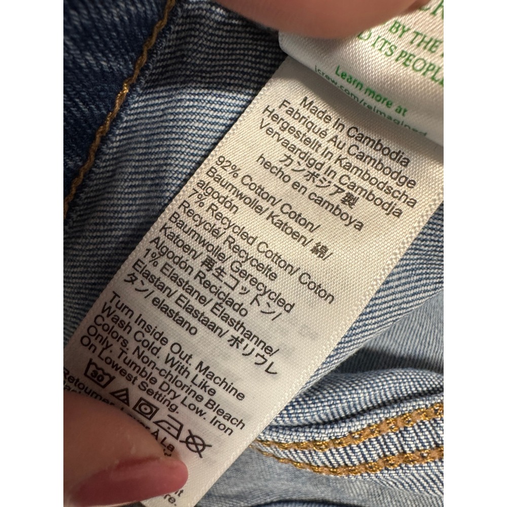 J.Crew Jeans Essential Straight Leg size 31 Petite Short Raw Frayed Hem‎ Crop - Picture 10 of 10